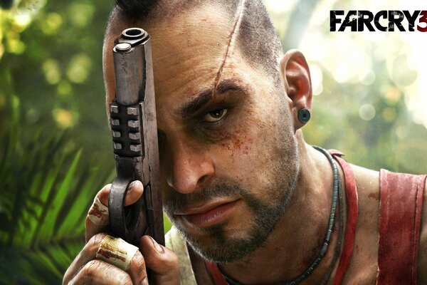 Vaas Montenegro . The man with the gun