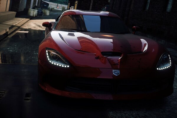 Гонка по всему городу на dodge viper srt -10