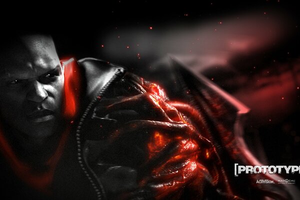 Infected james Heller in the game Prototype 2