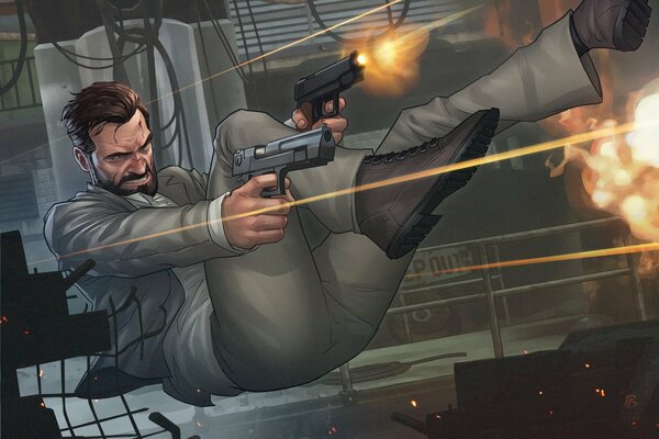 Max Payne in the famous jump