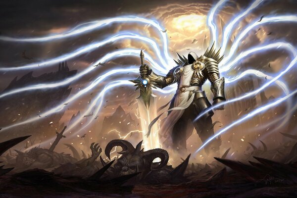 Tyrael di Diablo non sa come usare la spada