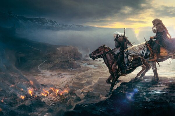 Jinetes a caballo. El brujo 3