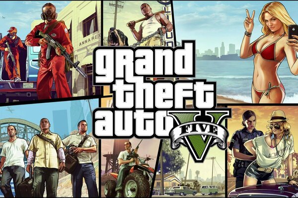 Screensaver per il gioco GTA 5 con le ragazze