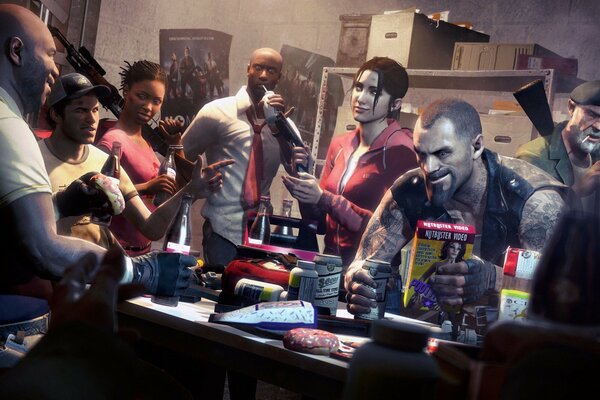 Left 4 dead, Ellis, Nick, trainer, rochelle, zoe, Bill, Francis, Louis