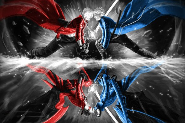 Art demons dante and virgil devil may cry