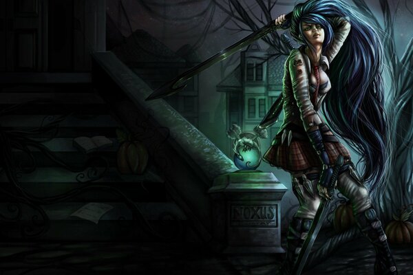 La ragazza Katrina alla knoxus Academy di League of Legends