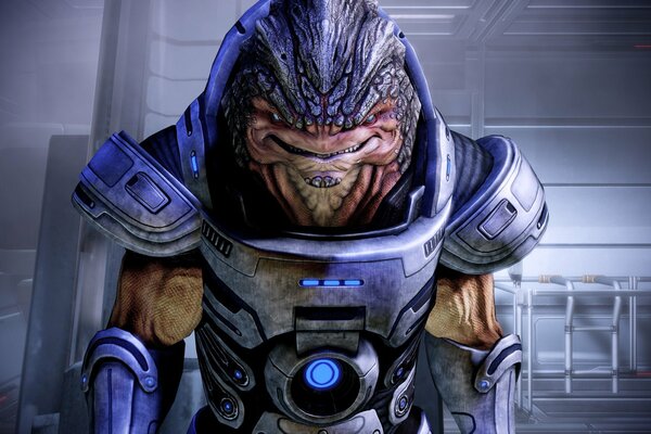 Un cruce de tiburón con un árbol de krogan de Mass Effect