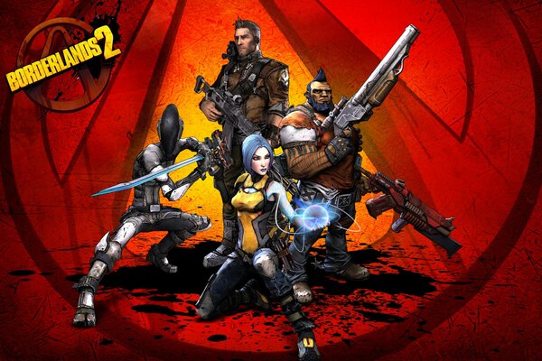 Gra borderlands 2, z głównymi Persami