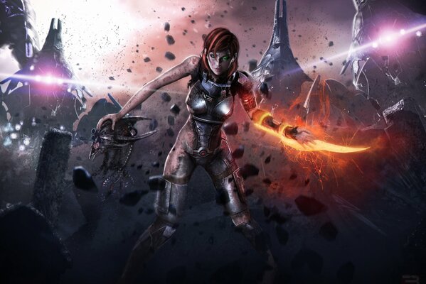 Art girls with guns from mass effect 3