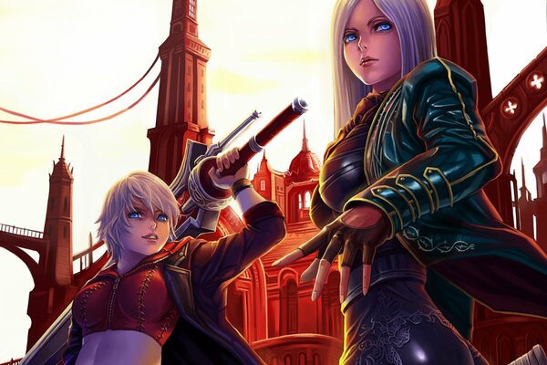 Компьютерные изображения девушек из игры