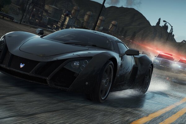 Black Marussia b2 geht von der Jagd weg