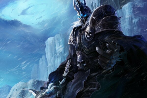 World of warcraft Król Lisz zimą w lodzie