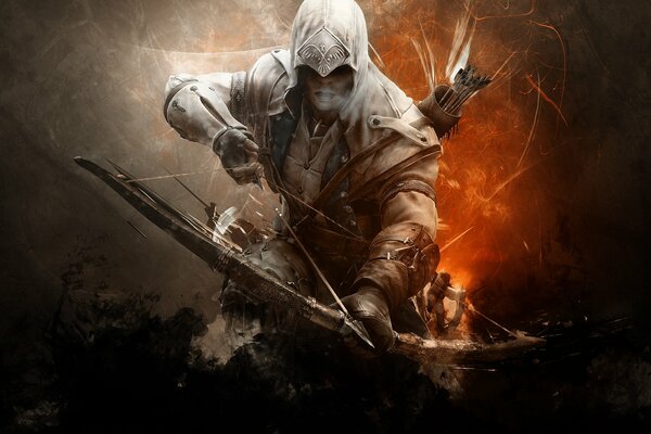 Connor Kenway del juego Assassins