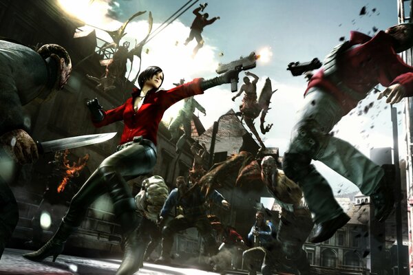 Ada Wong dans un autre Resident Evil crumble monstres