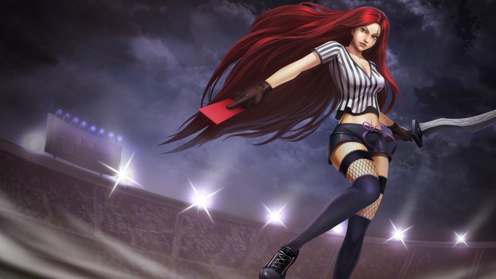 league of legends katarina football red card catherine