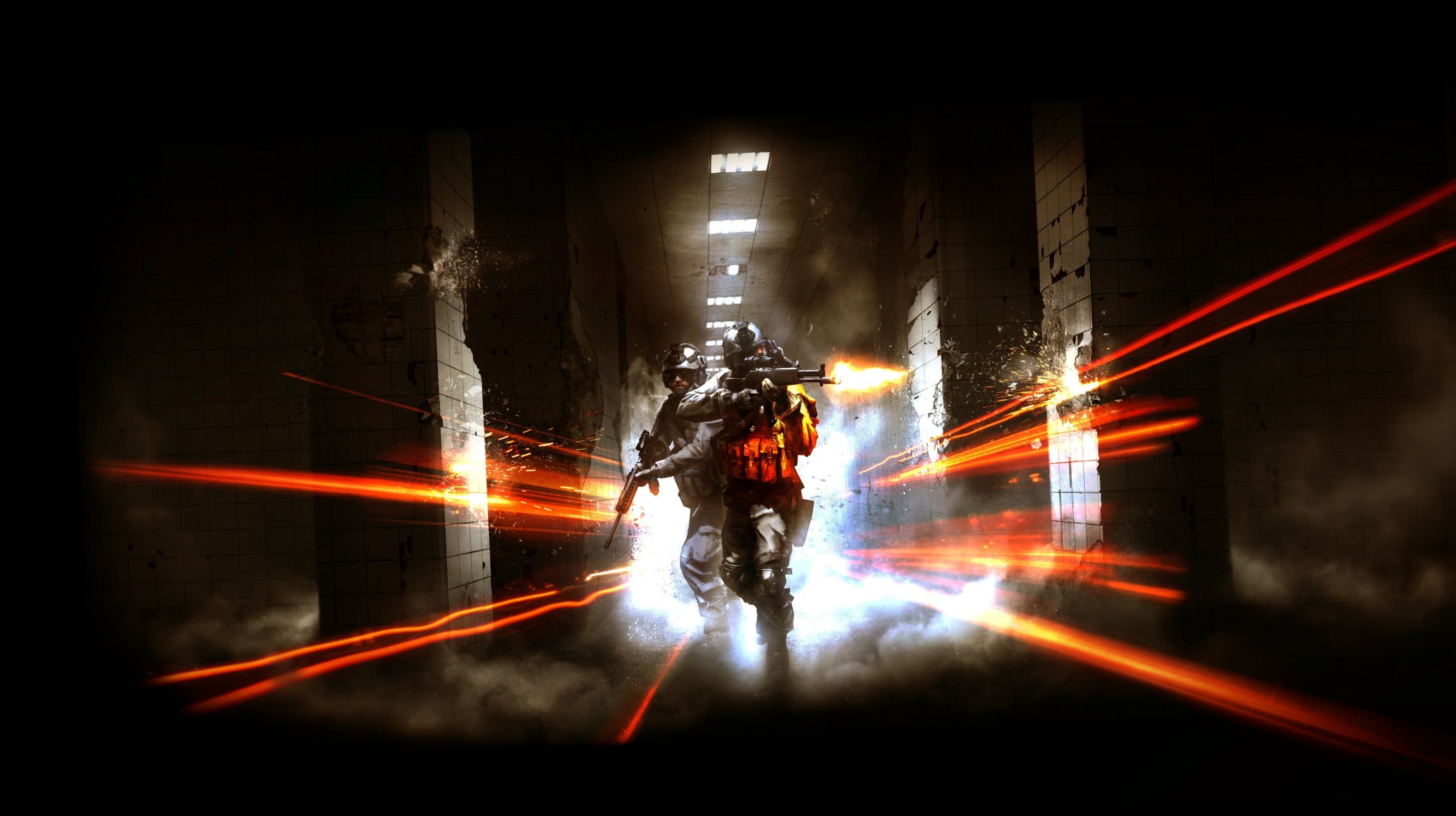 battlefield 3 armi piastrelle fuoco luce lampada colonne fumo