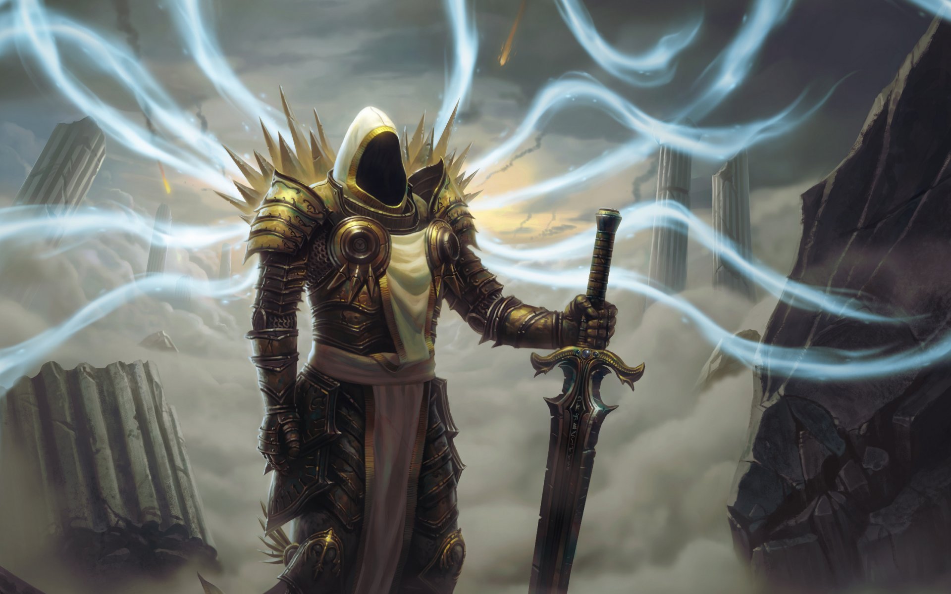 diablo 3 diablo 3 tyrael archanioł miecz ruiny