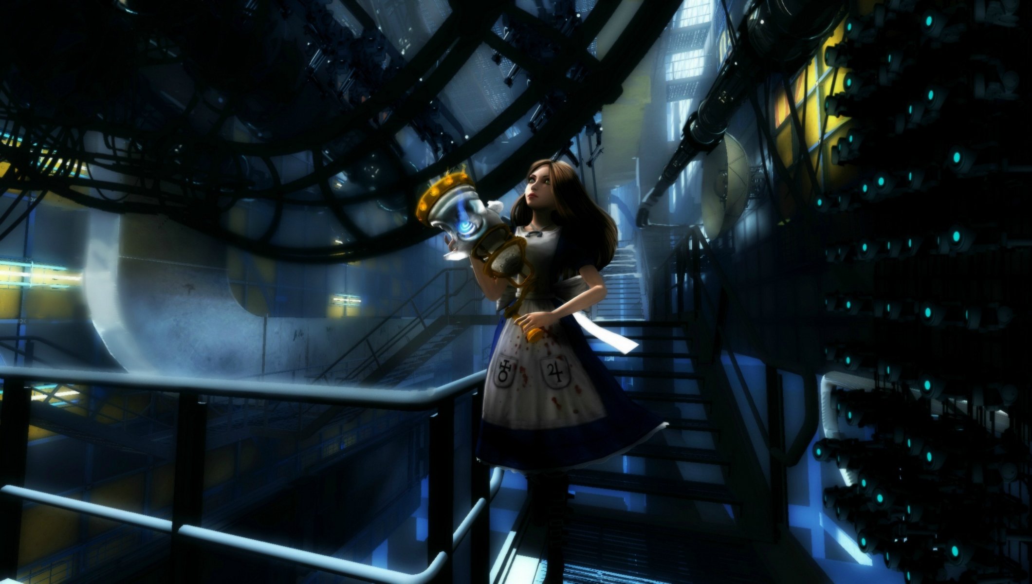 arte donna666 alice madness returns portal chica escalera