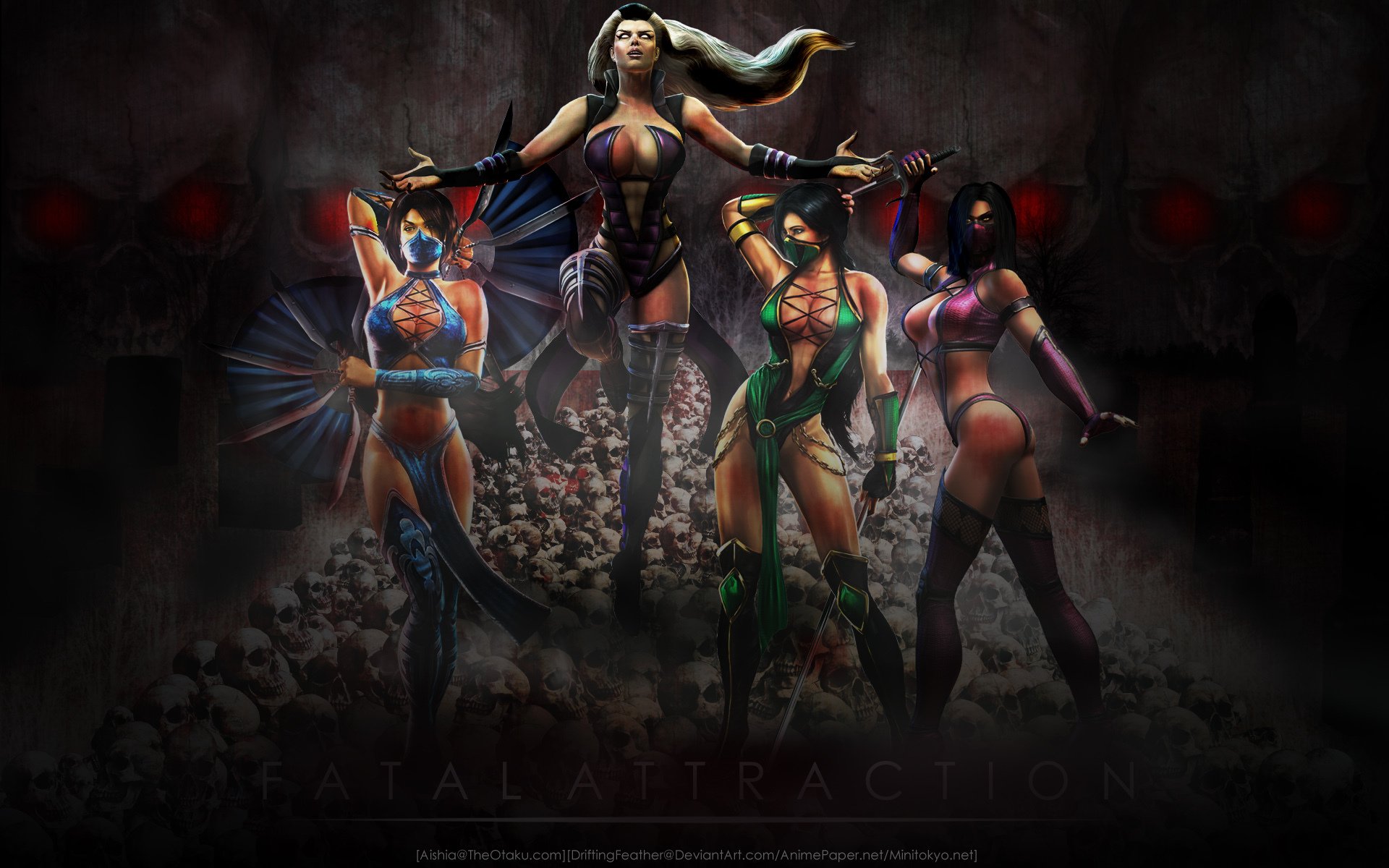 mortal kombat giada kitana mileena sindel