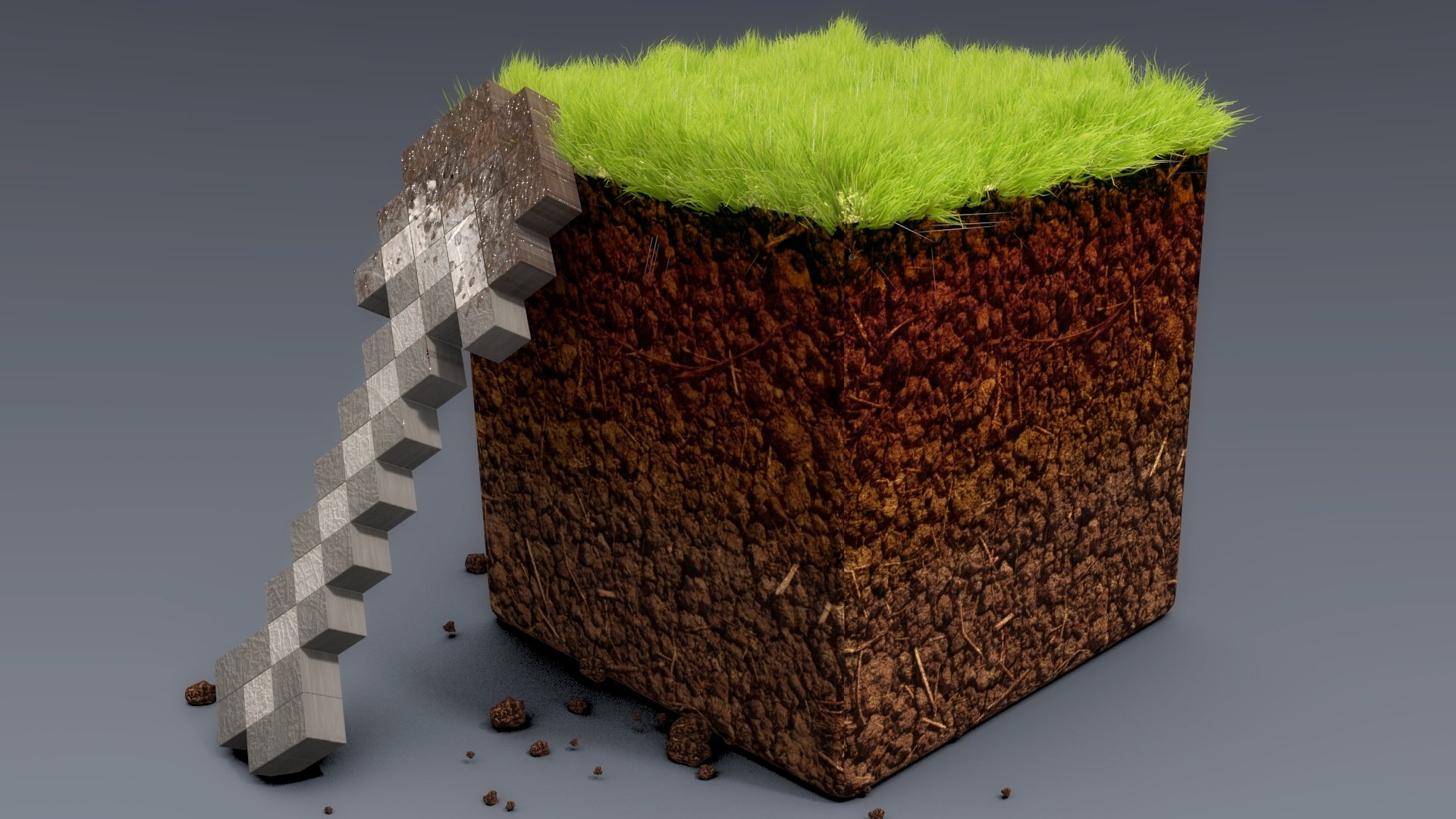 minecraft schaufel erdblock