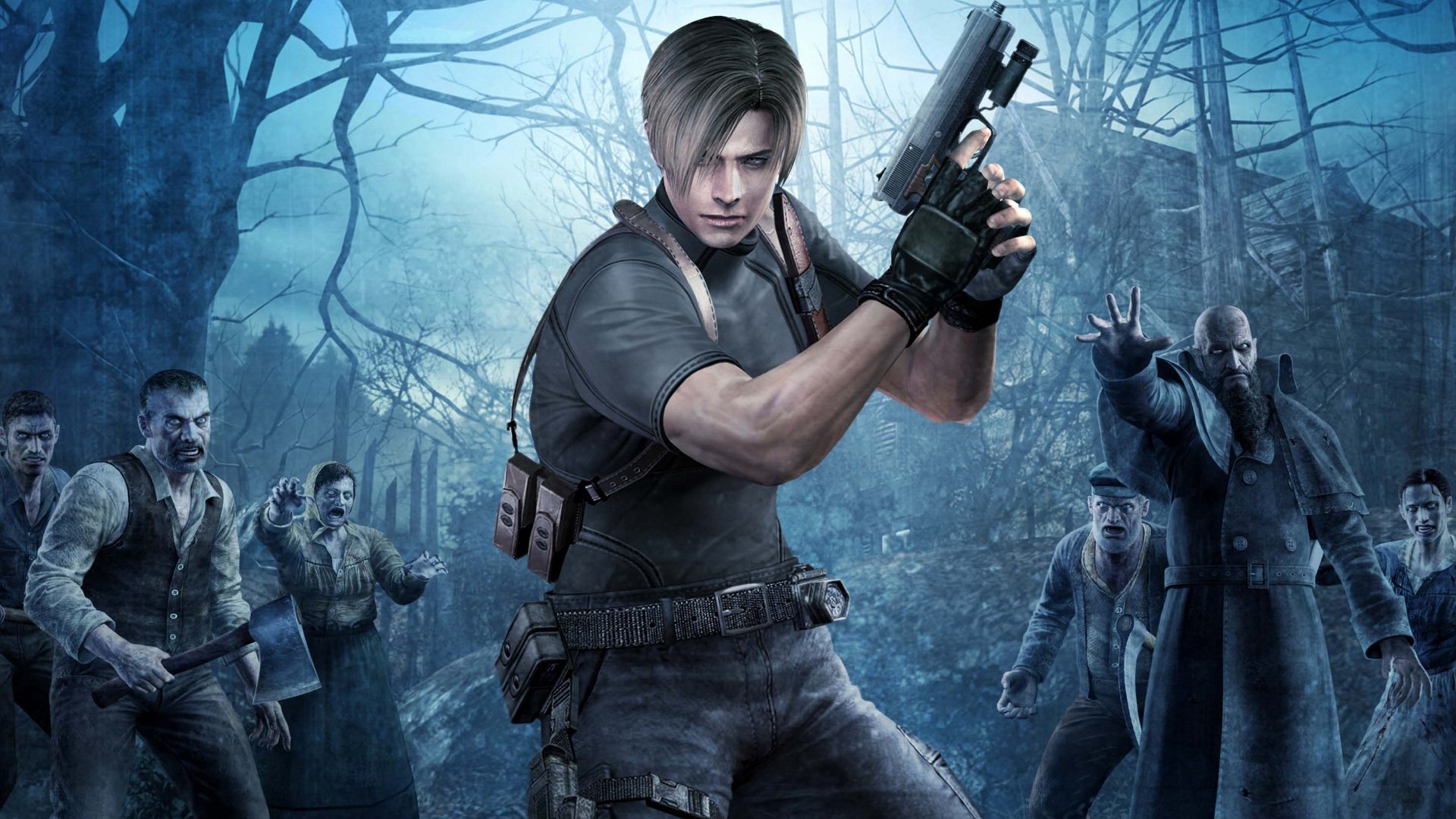 resident evil 4 re4 leon kennedy armas pistola zombie horror