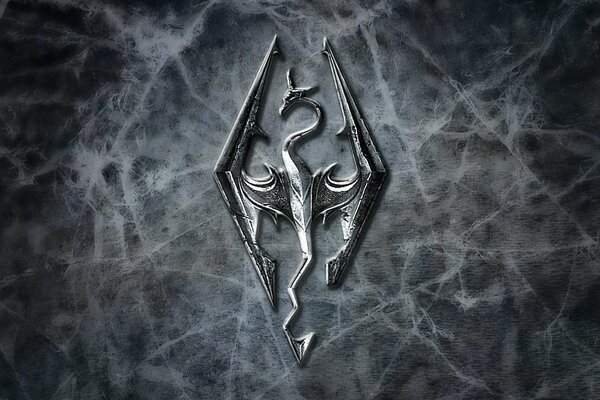 Logo wallpaper from the elder scrolls 5 skyrim