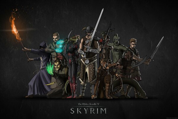 Skyrim, Nord, Khajiit, Imperial, Forest Elf, High Elf, Orc, Breton, Redguard, Argonian, all races