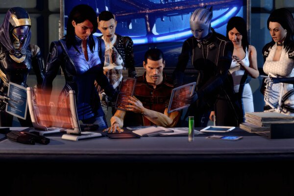 Mass effect 3 collection of all characters