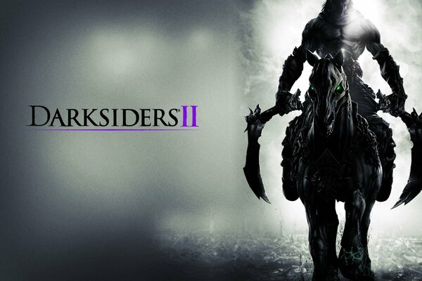 Darksiders 2, Gra komputerowa, złowrogi jeździec, czarny jeździec