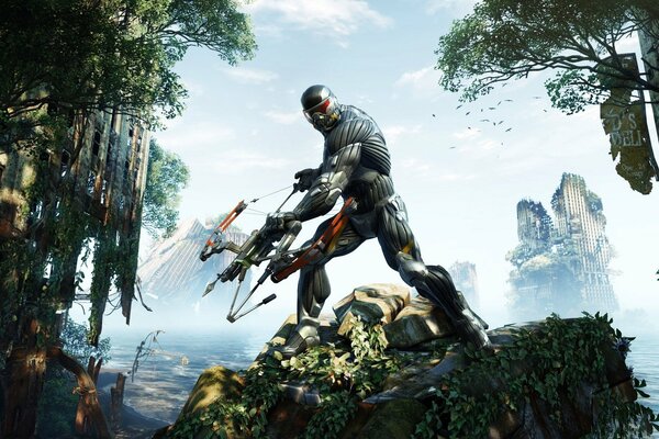 The suit Apocalypse with a bow from crysis 3