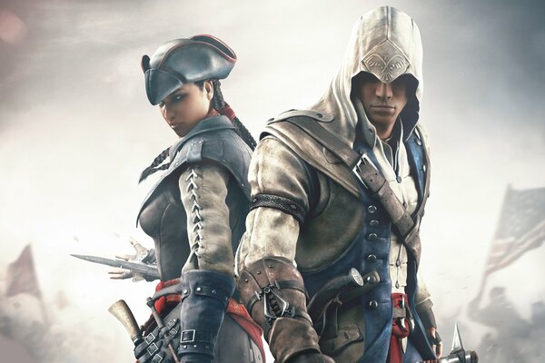 Bohaterowie gry Assassin s Creed 3 zbliżenie