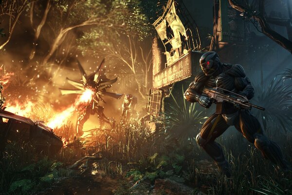 Crysis 3-Shooter von crytek im Dschungel