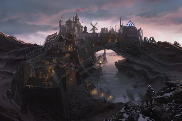 The elder scrolls v Skyrim concept art città