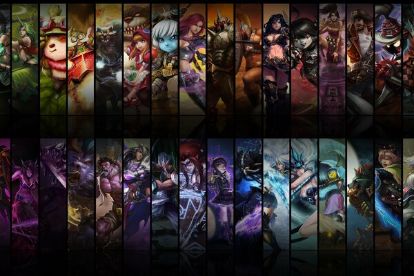 The first season League of Legends and Champions 