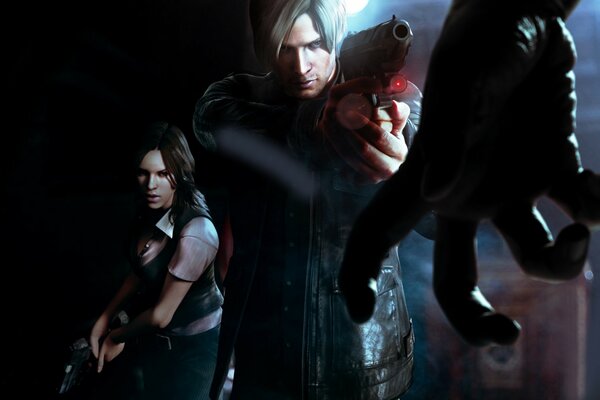 Image from the computer game resident evil 6