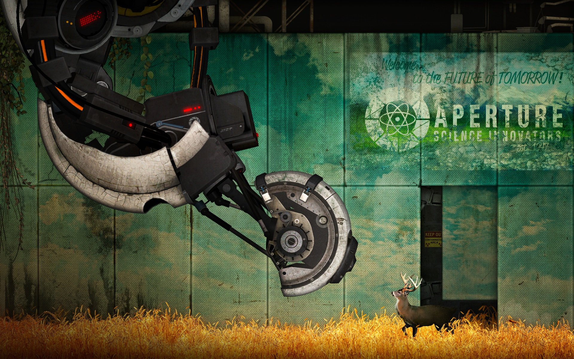 portal 2 portal 2 glados ciervo diafragma innovadores de la ciencia