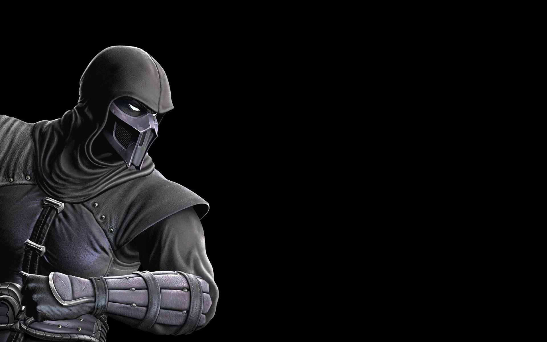 mortal kombat noob saibot black background black