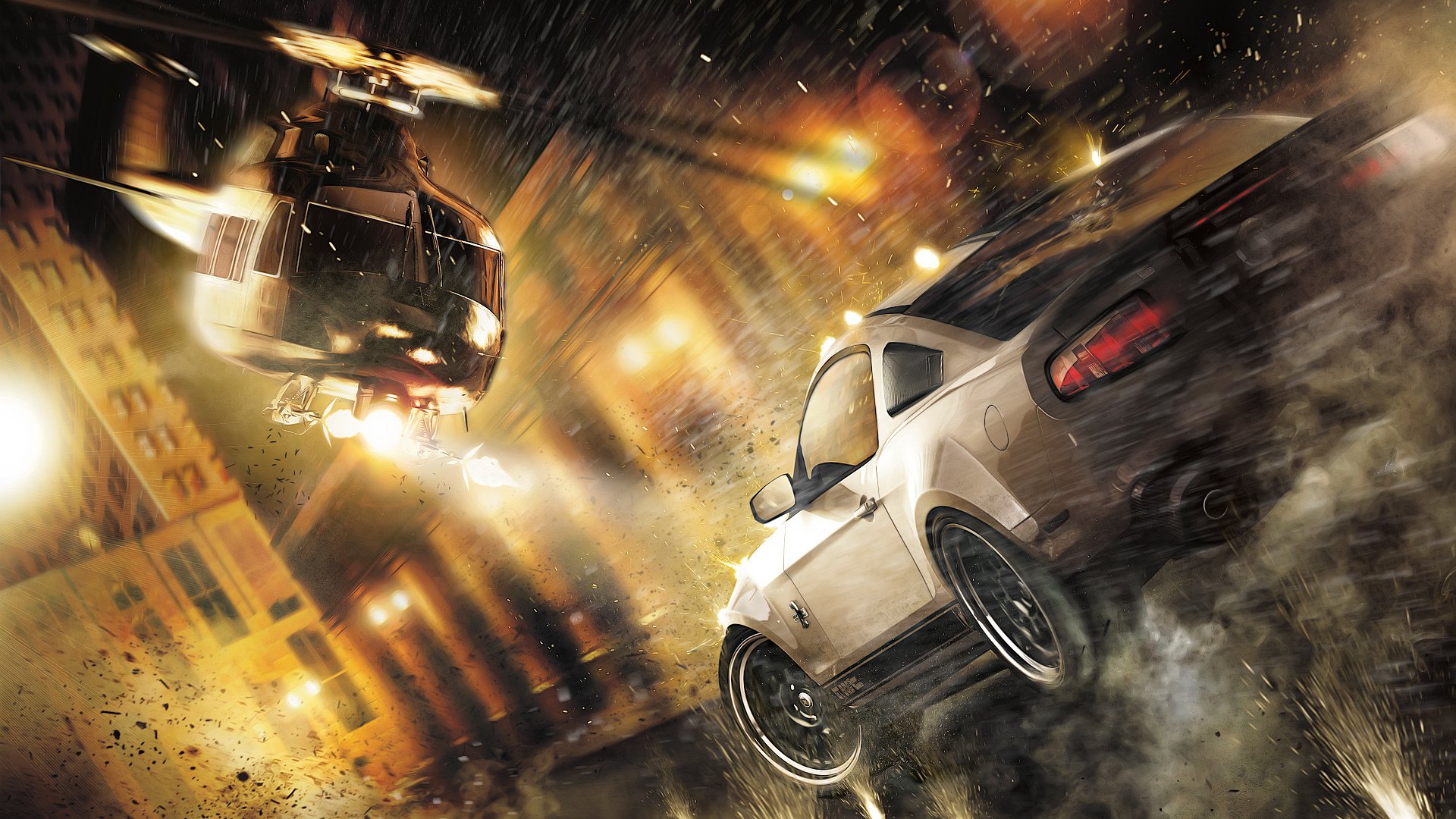 need for speed: the run ford mustang shelby gt500 helicopters street speed shots chase