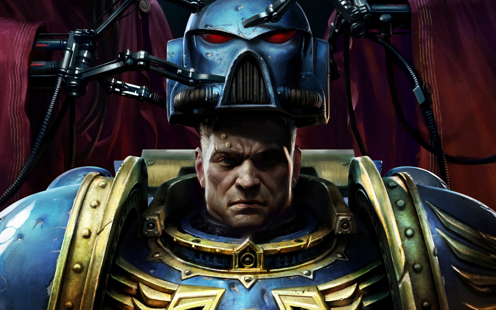 warhammer 40000 space marine warhammer hełm żołnierz