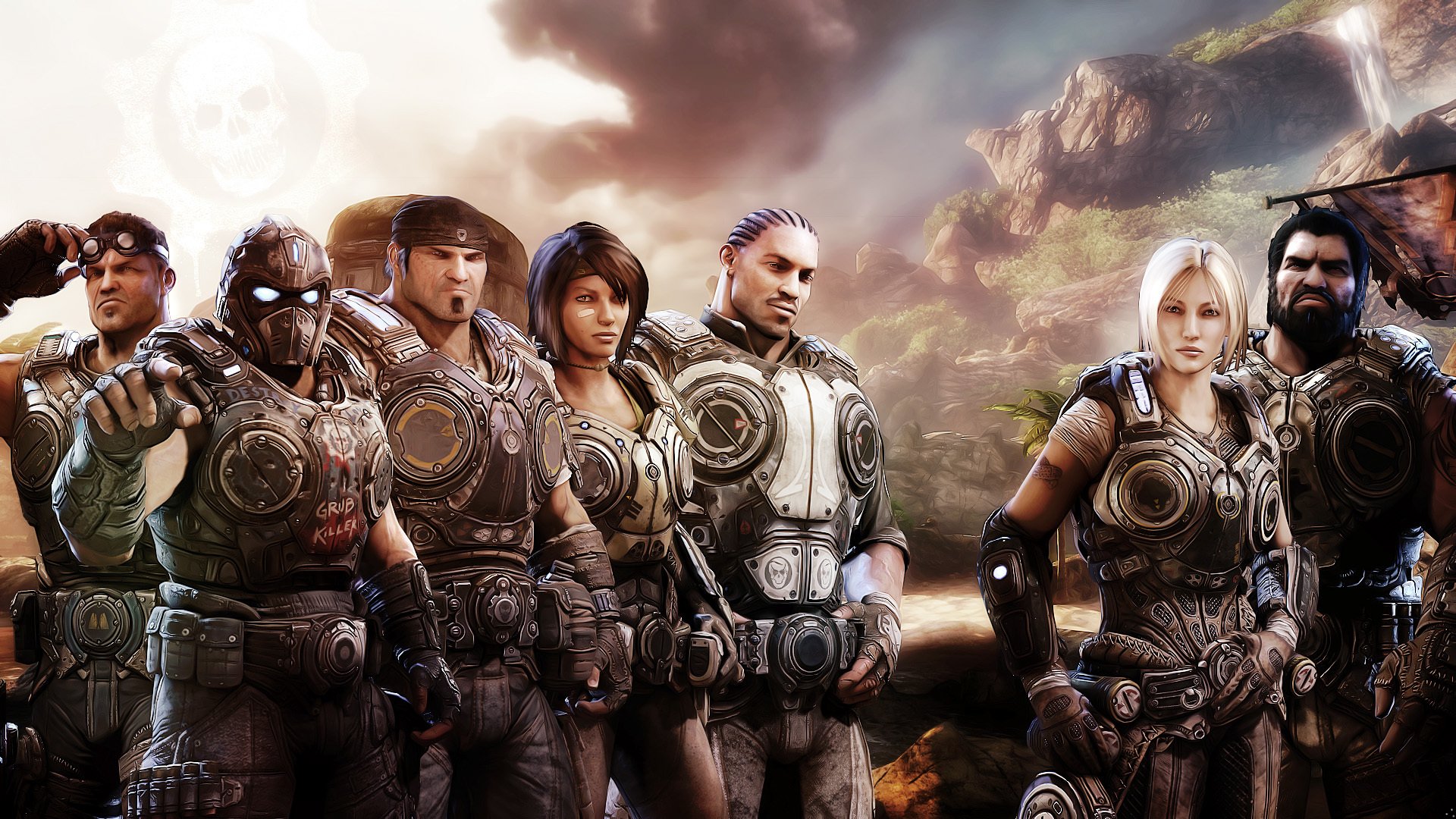 gears of war 3 marcus phoenix anya stroud samantha byrne damon baird clayton carmin jace stratton