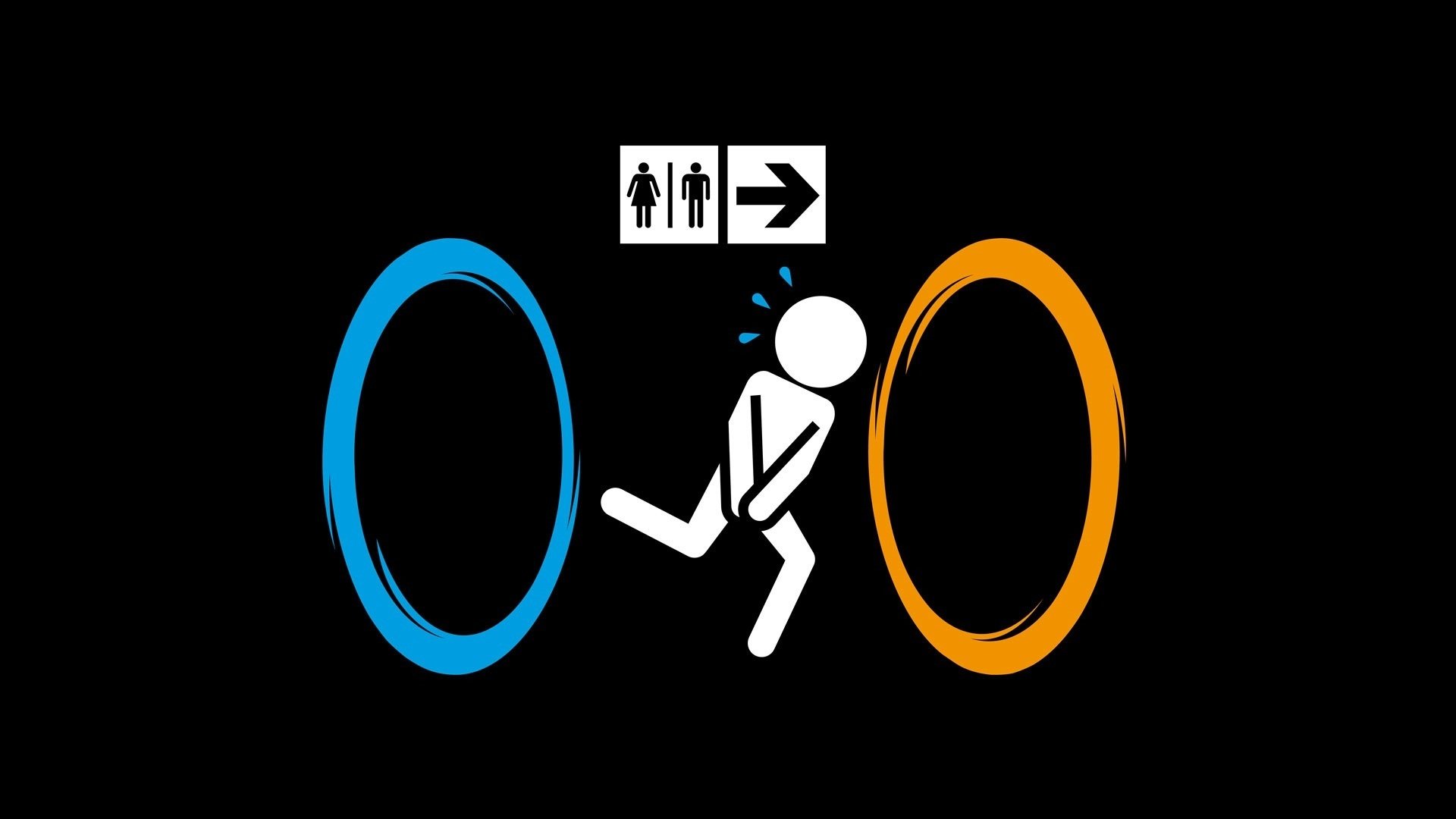 portal 2 portail toilettes humour