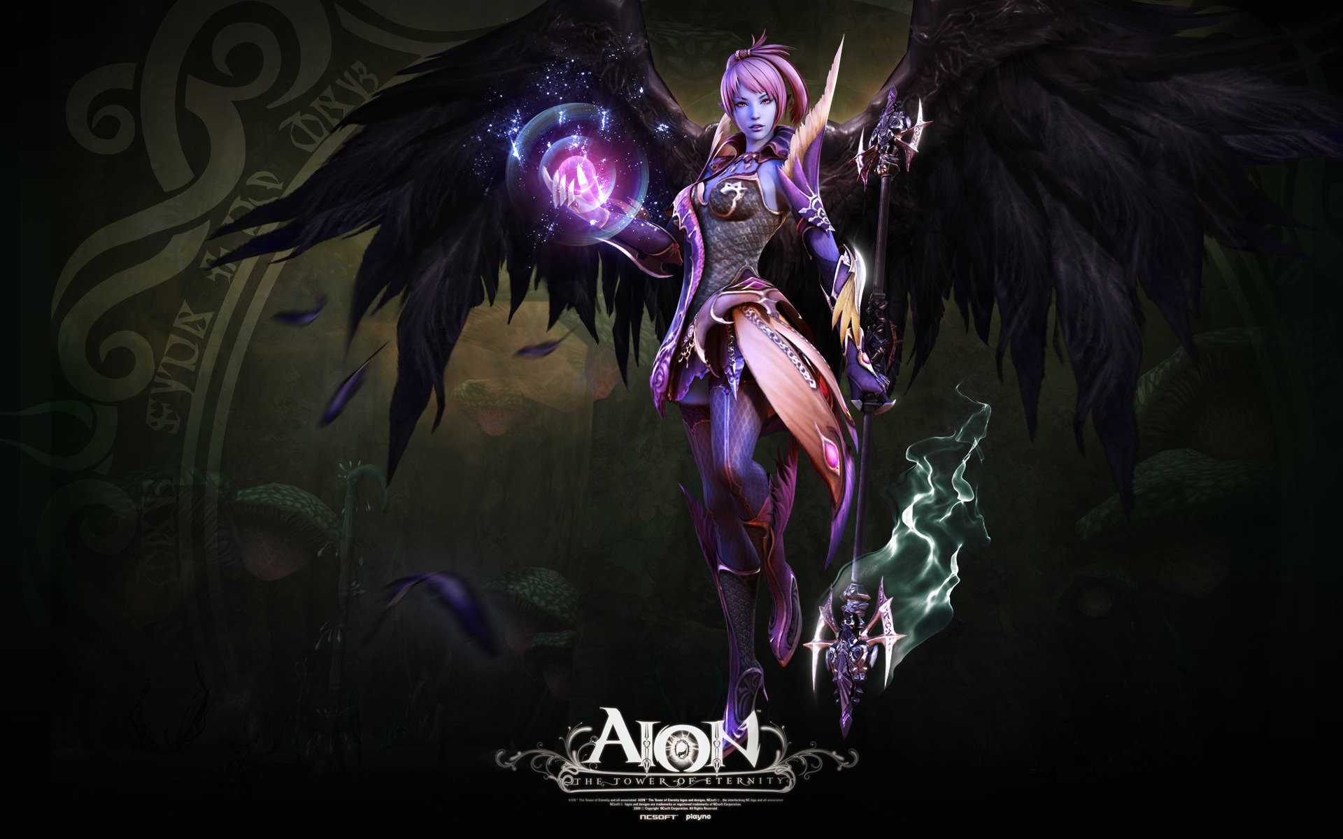 aion incantatrice bastone ali piume