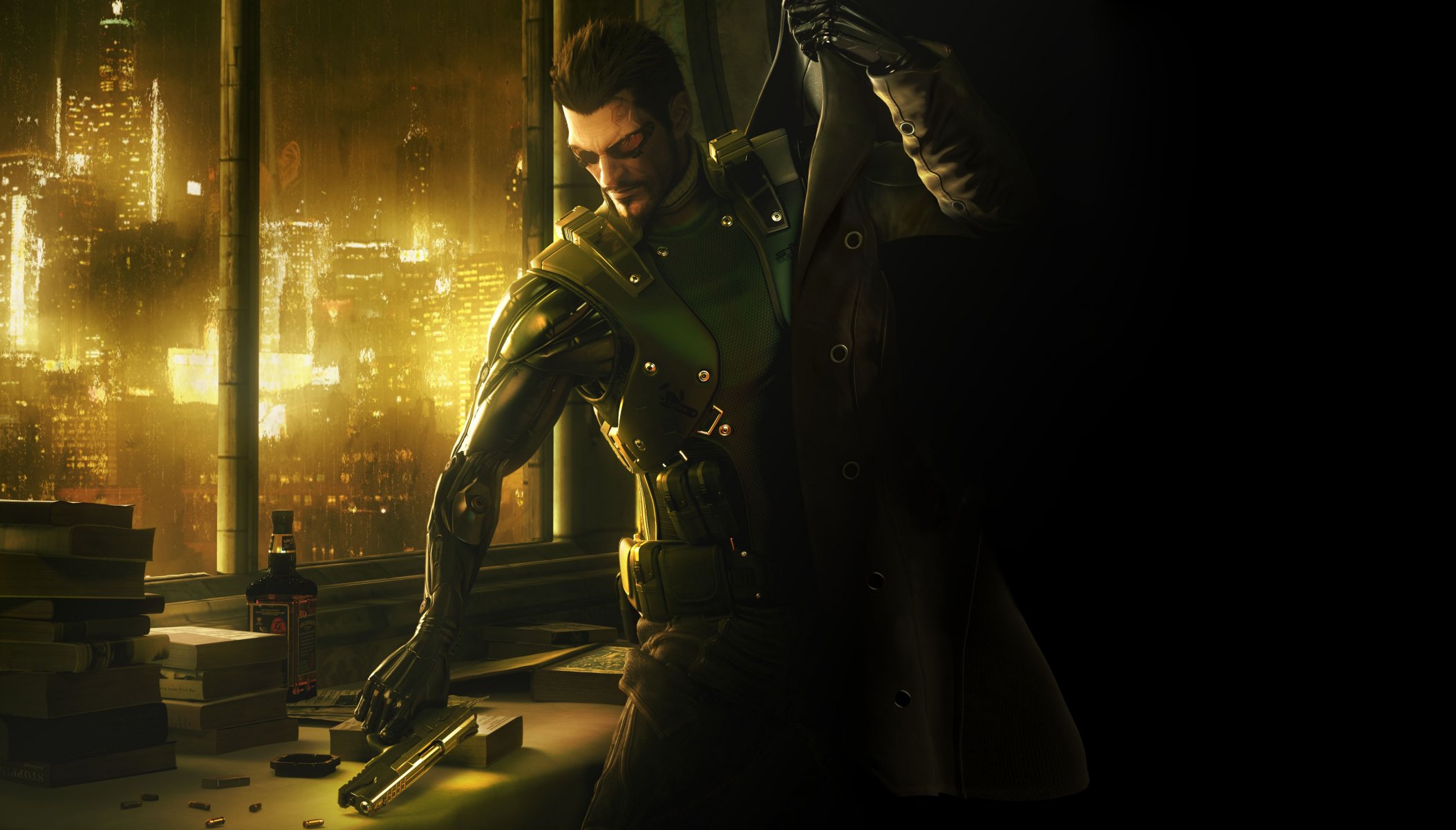 deus ex human revolution adam jensen square enix deus ex cape pistolet