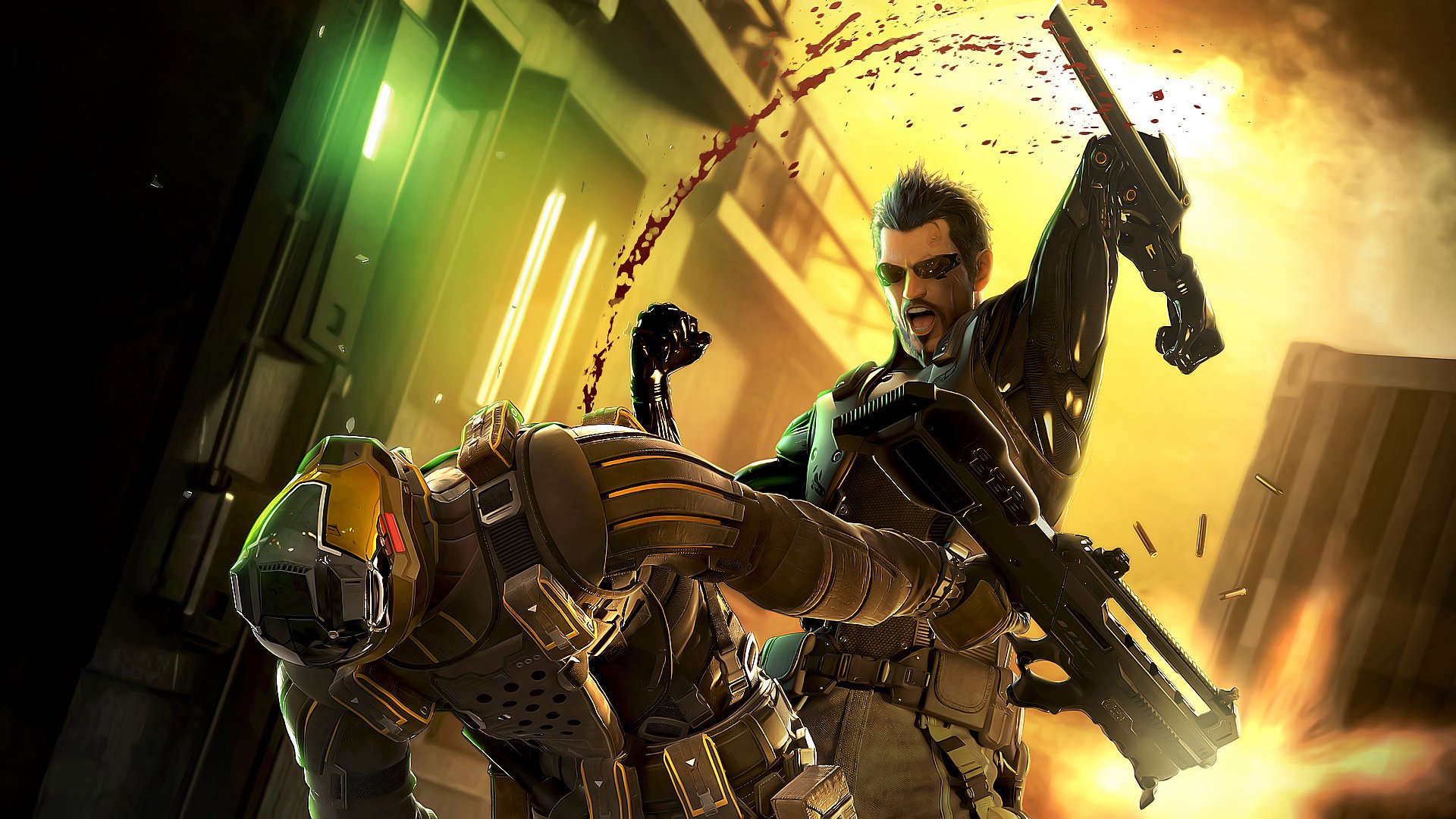 deus ex: human revolution blood weapon fight