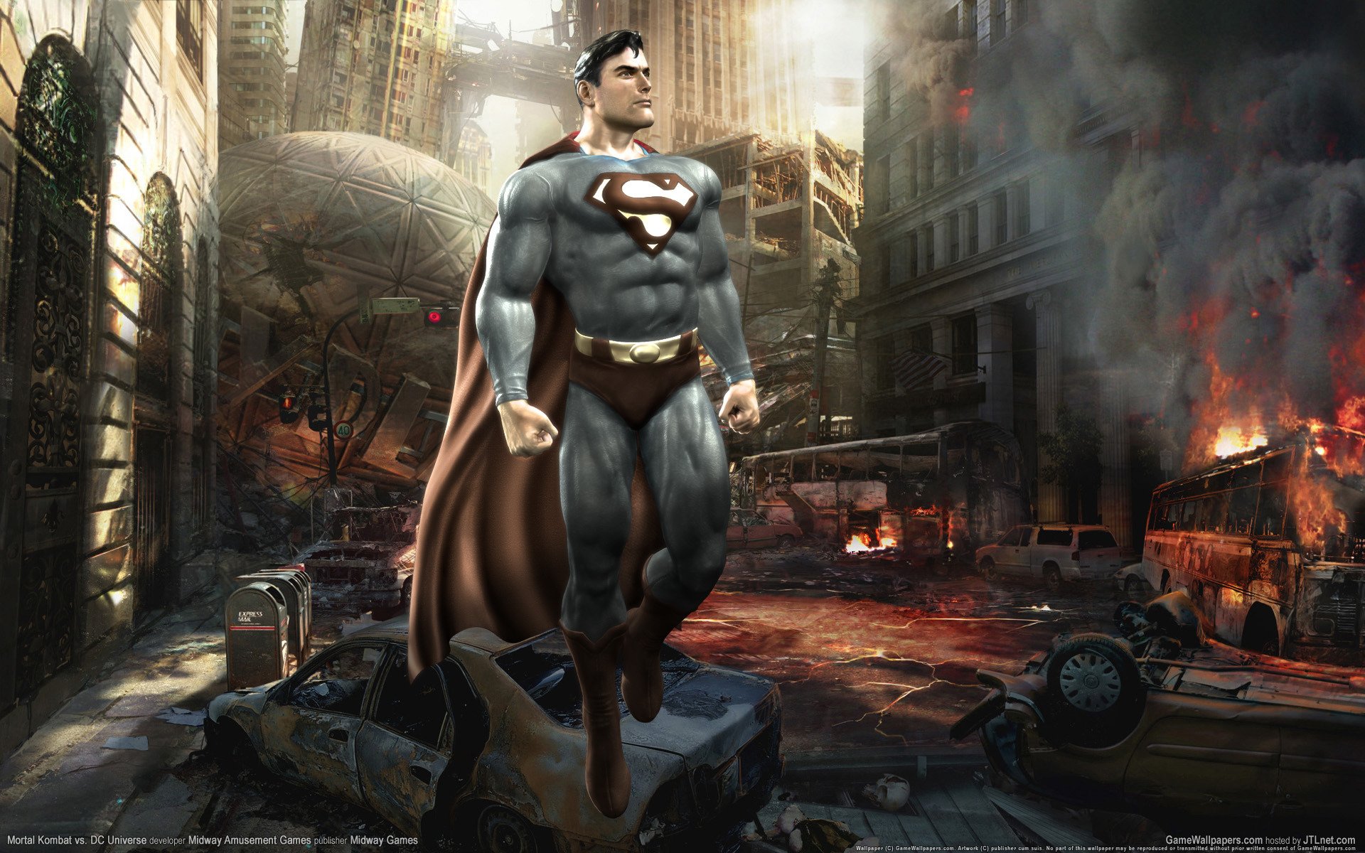 mortal kombat vs. dc universe superman città caos