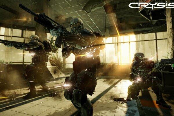 Et les forces spéciales sont toutes en nanocostumes. c est crysis2