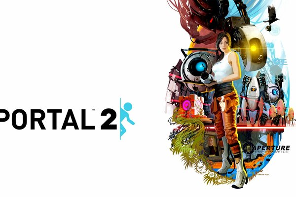 Multi-colored logo of the game portal Gan with a girl