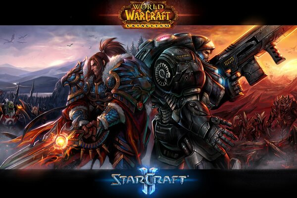 Varian et Raynor de Warcraft et StarCraft