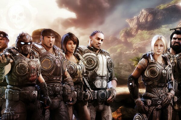 Charaktere des Computerspiels Gears of War 3