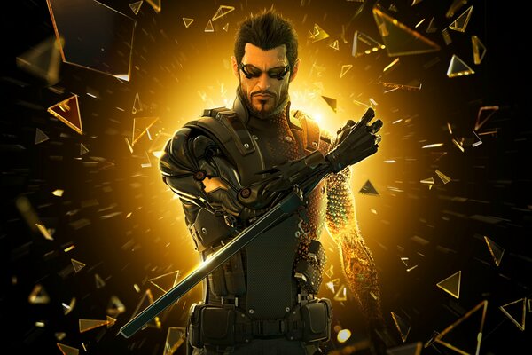 The character adam jensen in the flesh